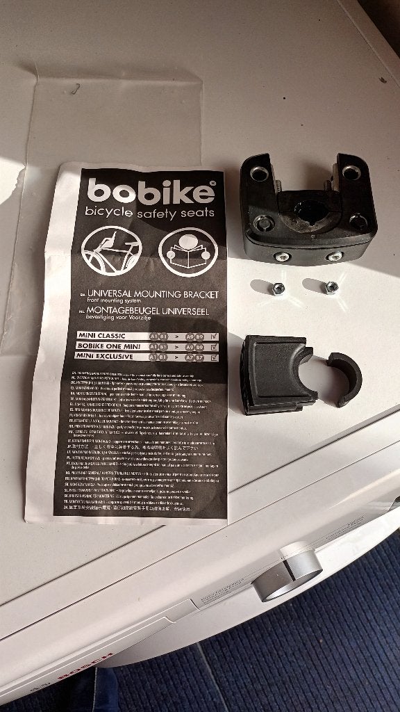 Bobike universeel montageblok voor voorzitje, Ophalen, Zo goed als nieuw, Voorzitje, Bo Bike