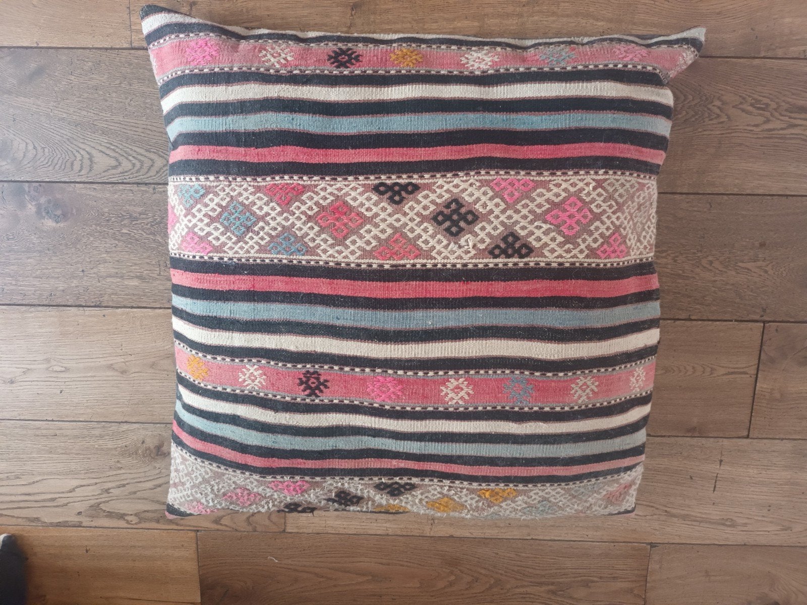 2 grote kelimkussens 80x80 en 4 kussens 40x40, Huis en Inrichting, Woonaccessoires | Kussens, Ophalen, Gebruikt, Meerkleurig, Handgemaakt