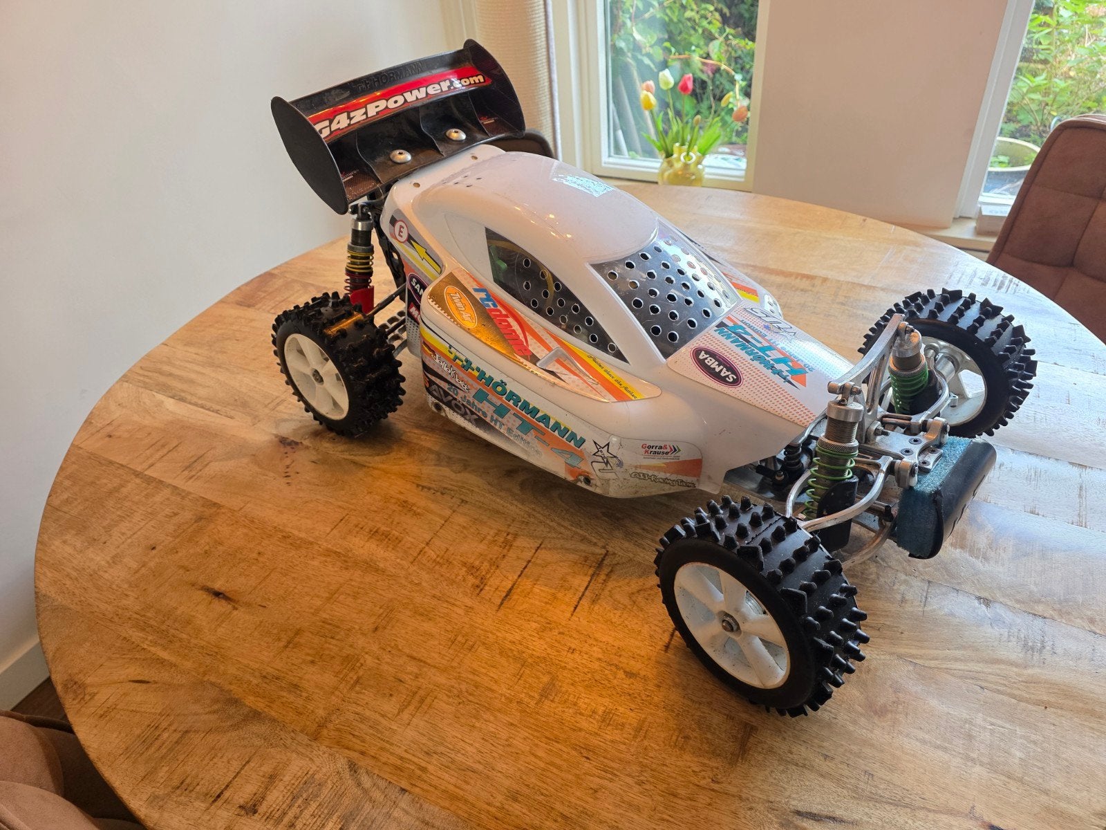 Hörmann ht3 v2, zenoah 26cc getuned, samba uitlaat, hv servo, Ophalen, Benzine, Gebruikt, Auto offroad
