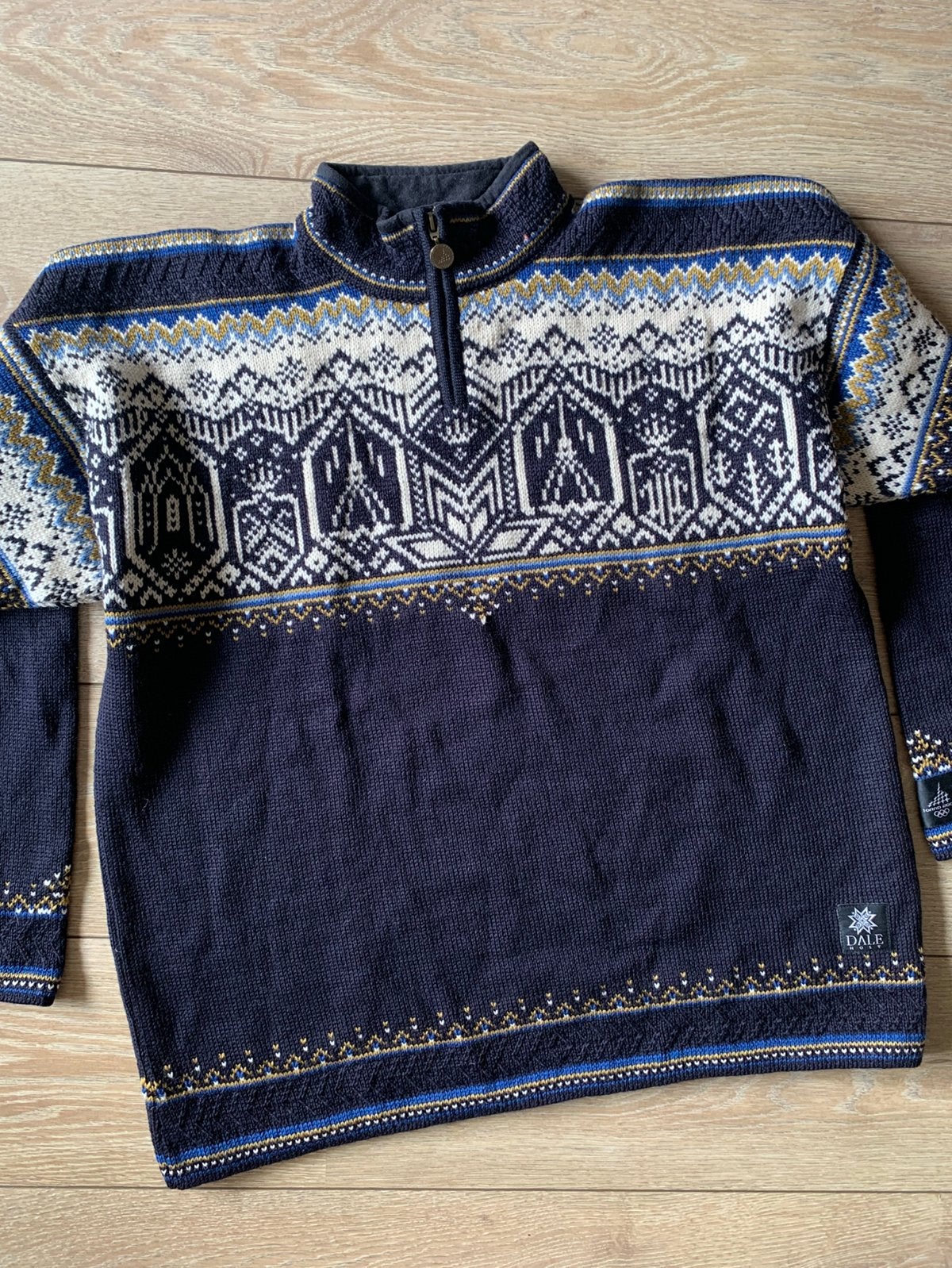 Dale of Norway wollen trui XXL wool jumper, -, Blauw, -, Nieuw