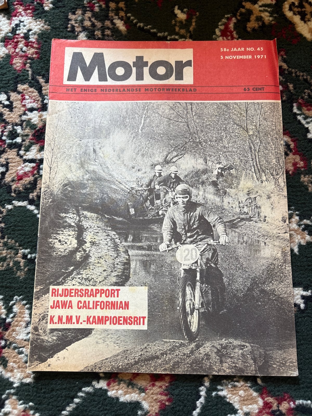 Motor Weekblad 5 november 1971 - Jawa Californian, Boeken, Ophalen of Verzenden, Gelezen, Algemeen