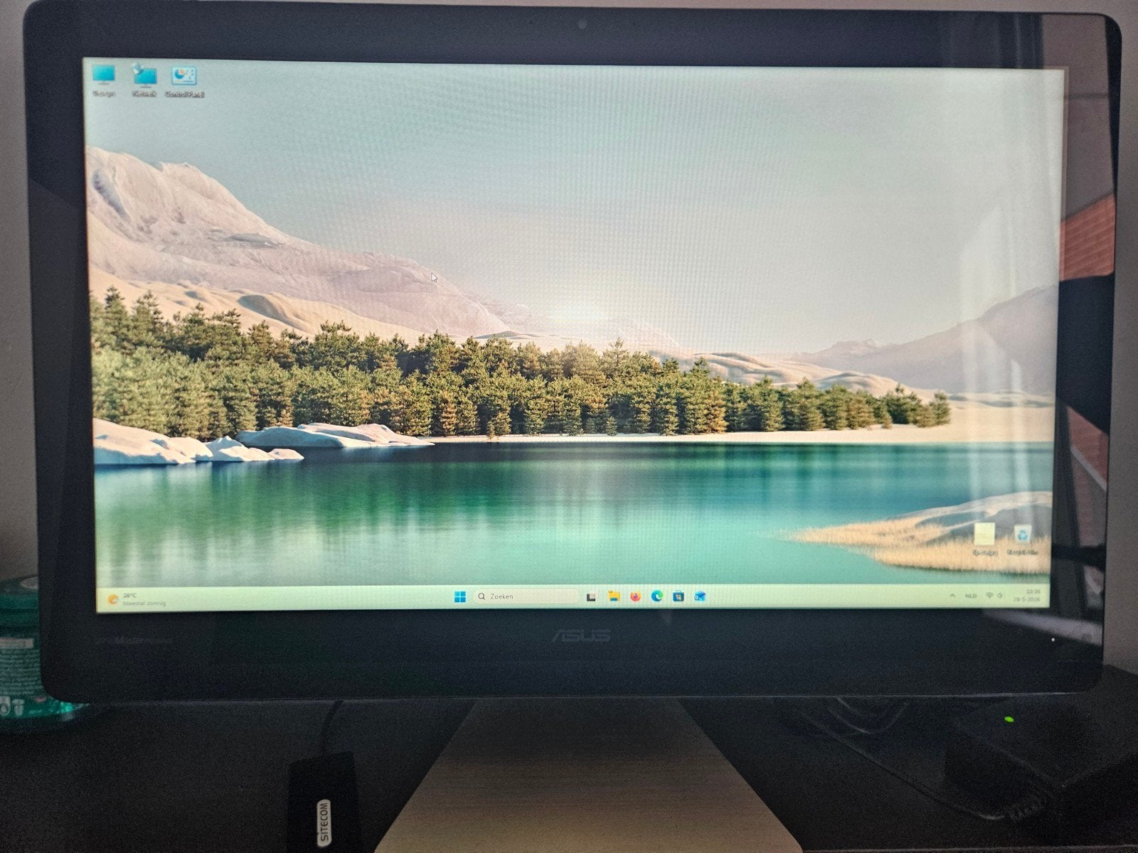 ASUS AIO all in one pc met nieuwe SSD., Computers en Software, Desktop Pc's, Gebruikt, 2 tot 3 Ghz, SSD, 8 GB, Met videokaart