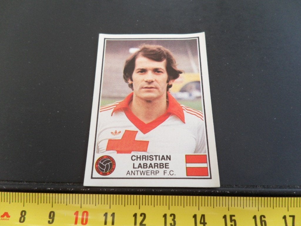 sticker panini football 82 #40 christian labarbe antwerp fc, Ophalen of Verzenden, Zo goed als nieuw