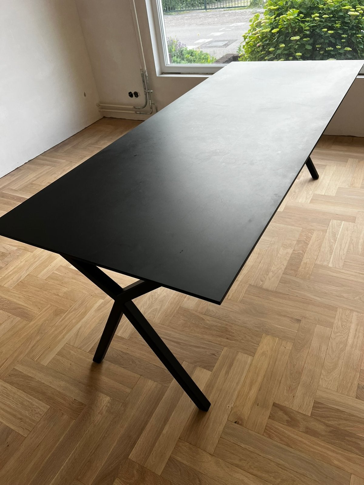Eettafel Studio Henk matzwart, Ophalen, 200 cm of meer, 50 tot 100 cm, Zo goed als nieuw