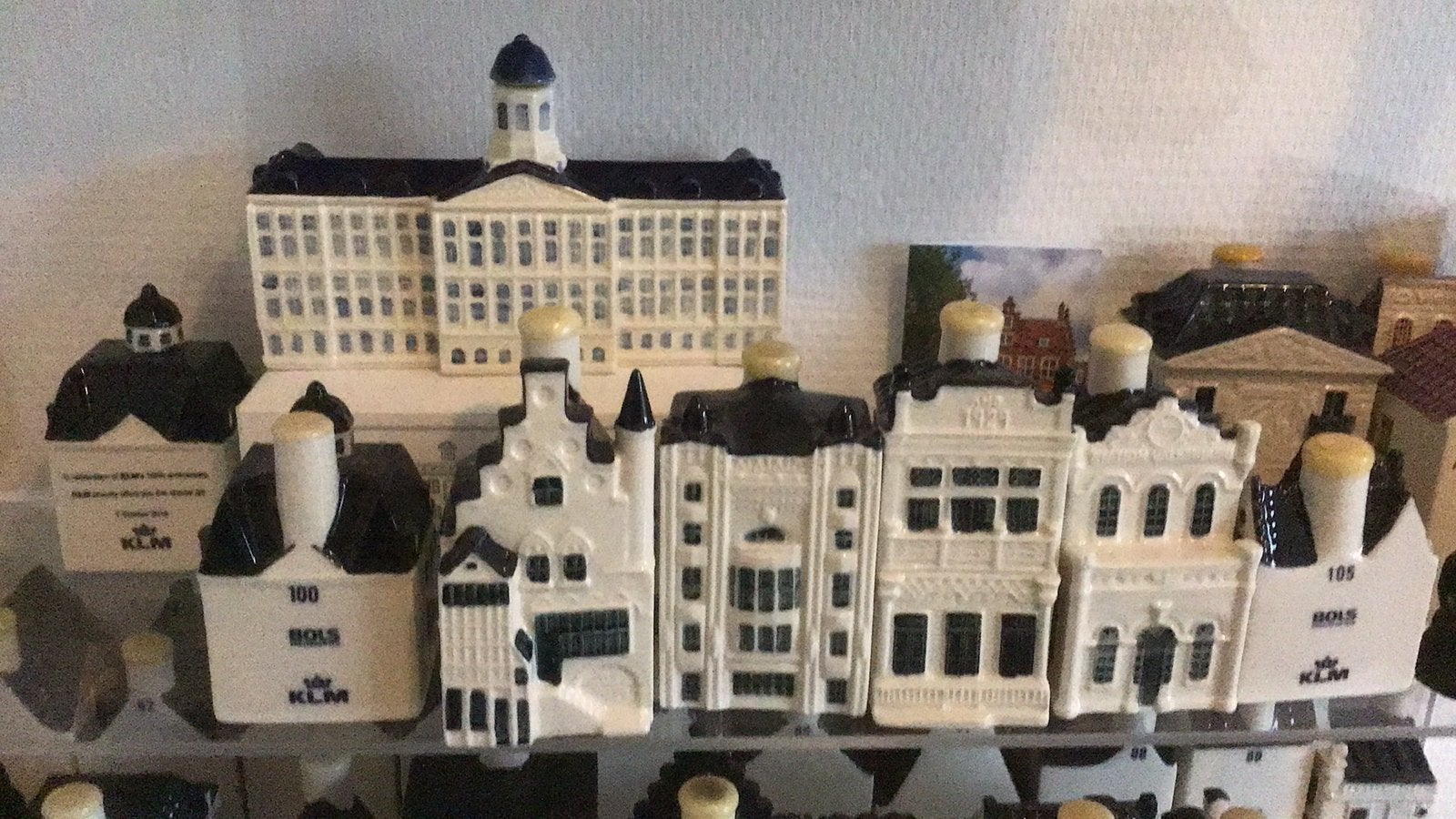 Hele complete klm 1t/m106+ Paleis op de Dam+ House of Bols., Verzamelen, KLM Huisjes, Ophalen, Zo goed als nieuw, Paleis of Waag