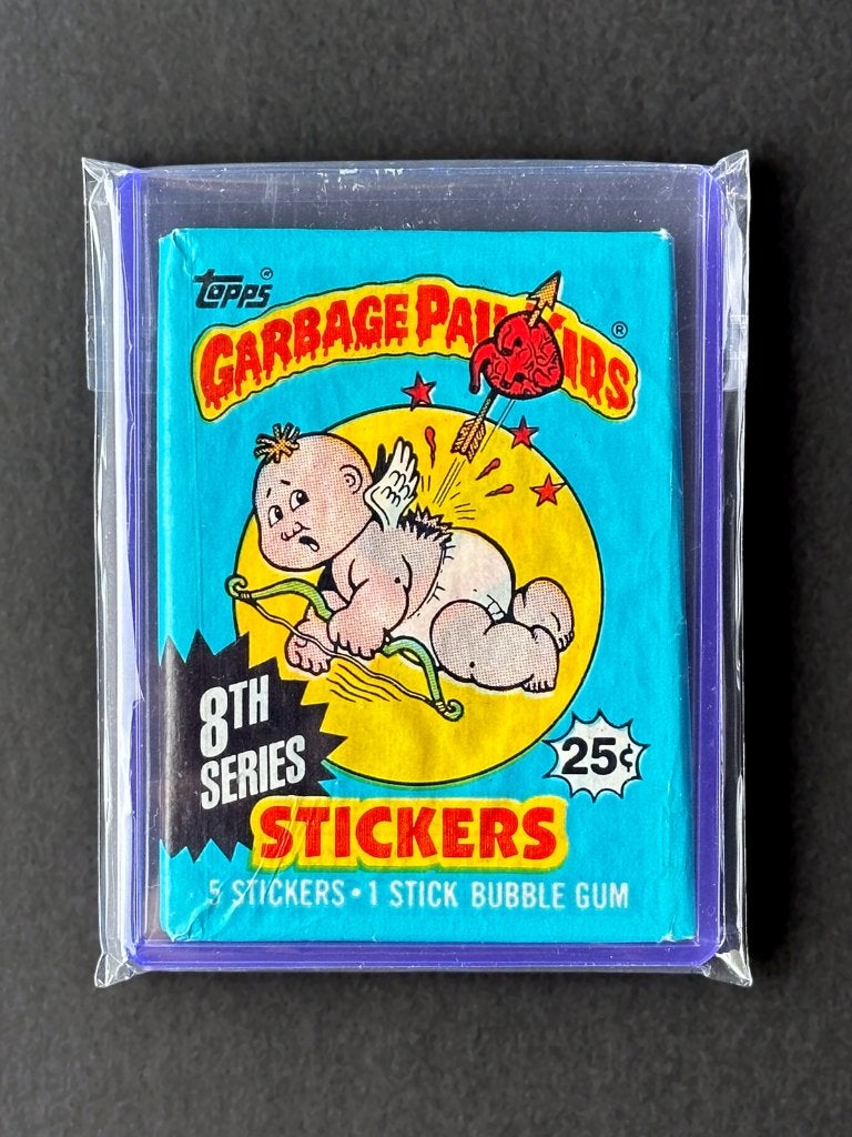 1987 Topps Garbage Pail Kids wax pack serie 8 factory sealed, Verzenden, Gebruikt, Meerdere stickers