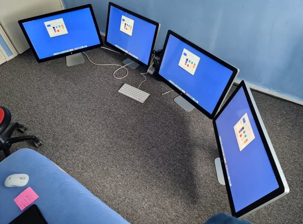 4 stuks Apple Thunderbolt Display 27 inch, Computers en Software, Ophalen, IPS, Zo goed als nieuw, Quad HD (2K)