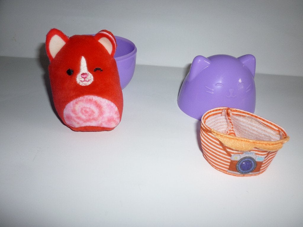 4 VERSCHILLENDE SQUISHMALLOW / MICROMALLOW, Overige typen, Ophalen of Verzenden, Zo goed als nieuw, Klein (minder dan 20 cm)