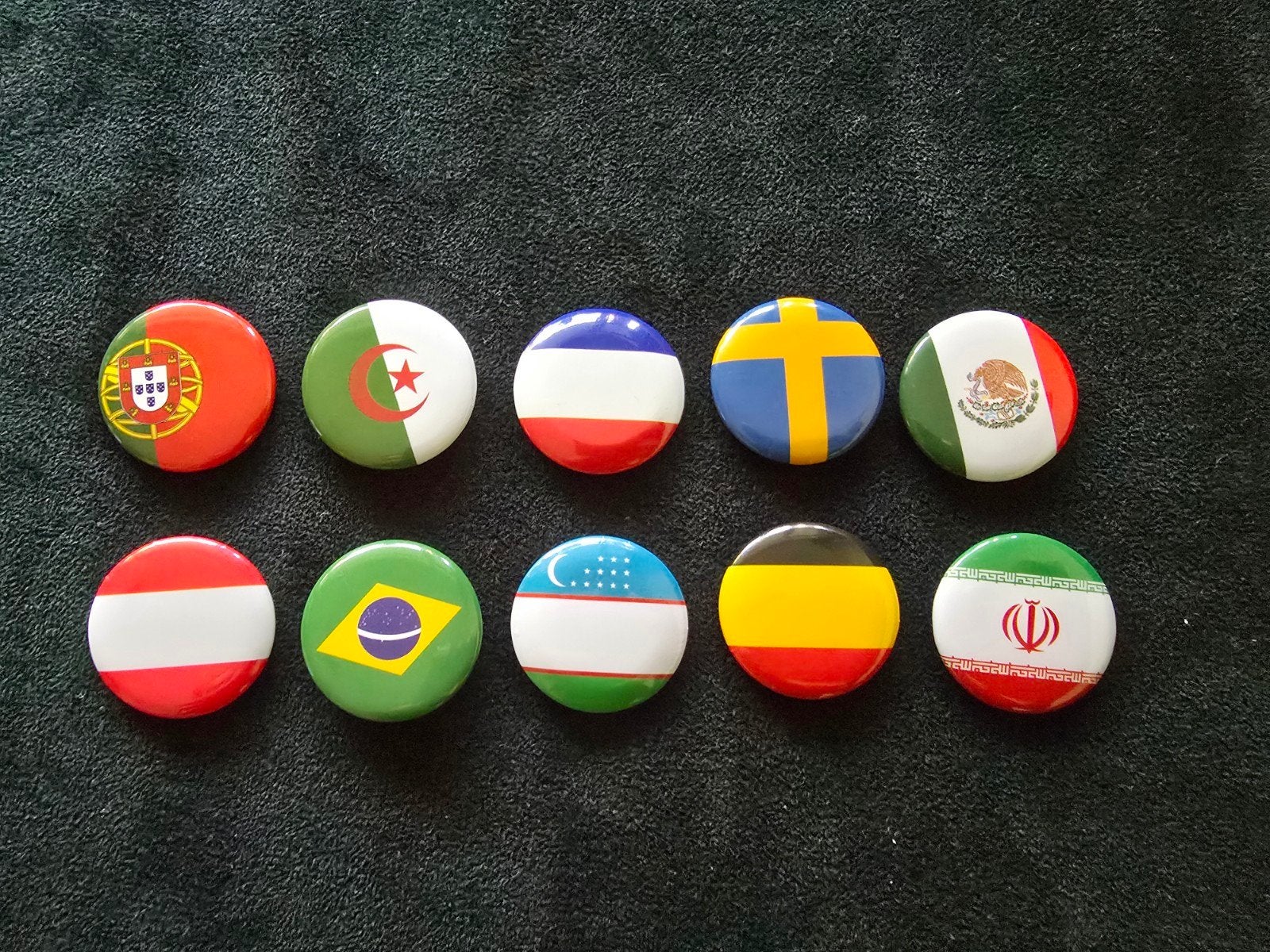 10 stuks verschillende Dekamarkt buttons, Verzamelen, Ophalen of Verzenden, Zo goed als nieuw, Stad of Land, Button