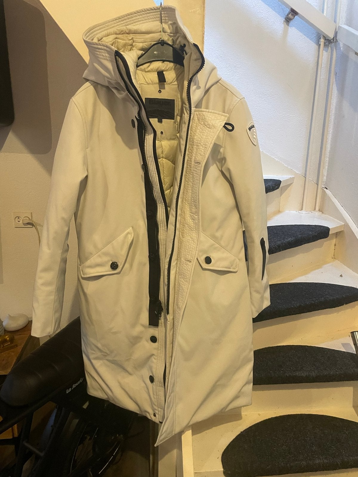 Blauer USA Winterjas, Ophalen, Gedragen, Maat 46 (S) of kleiner, Beige