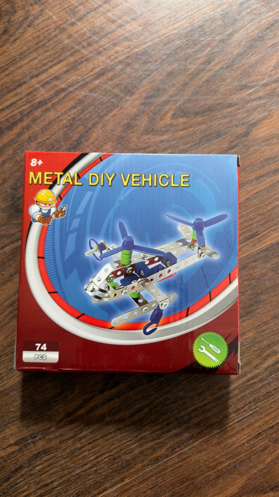 Metal DIY Voertuig Bouwpakket - Helikopter (74 stuks), Ophalen of Verzenden, Nieuw, Overige merken
