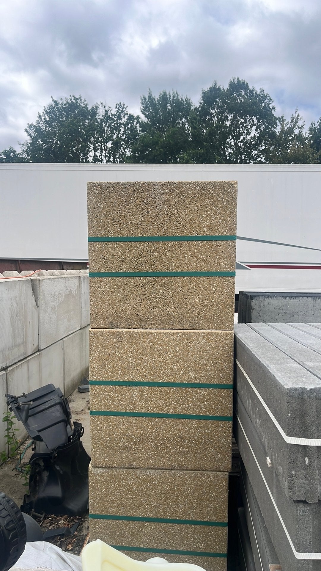 Betontegels 50 x 50 x 8 cm, Ophalen of Verzenden, Zo goed als nieuw, Beton, Terrastegels