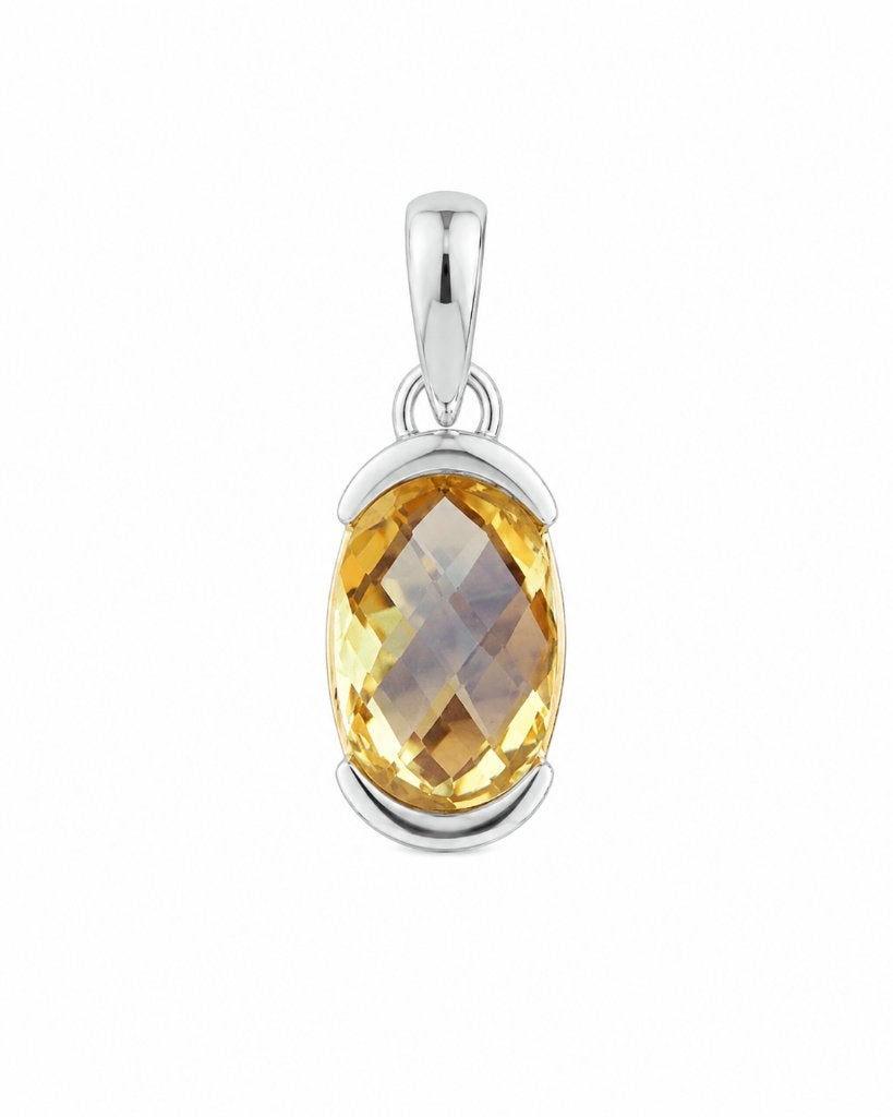 Citrien Hanger Eos - Echt Zilver, Info@sacredstones.nl, Verzenden, Geel, Nieuw