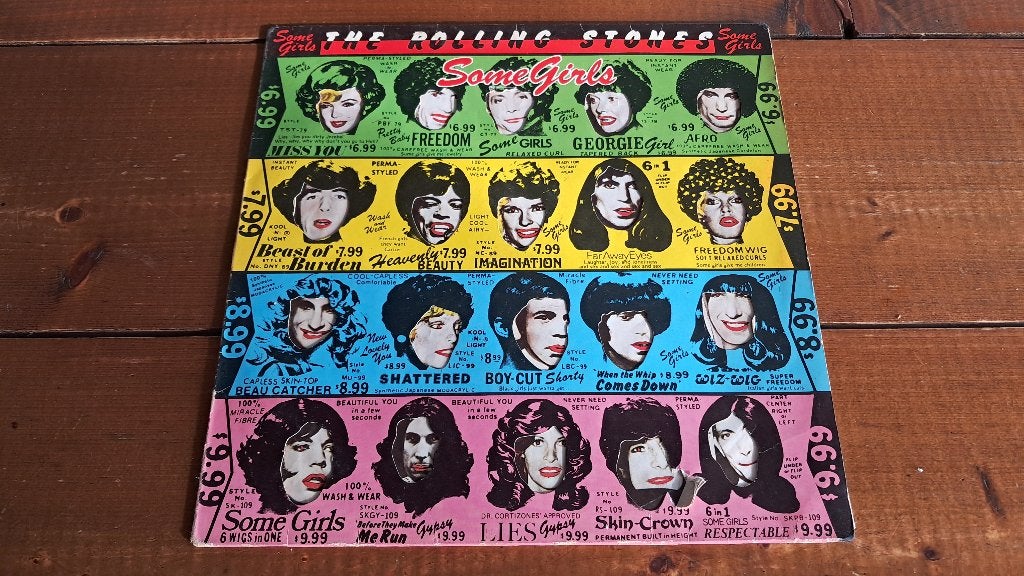 lp album The Rolling Stones ‎– Some Girls (Celebrity Faces), Cd's en Dvd's, Vinyl | Rock, LP, Inclusief binnenhoes, Gebruikt, Ophalen of Verzenden