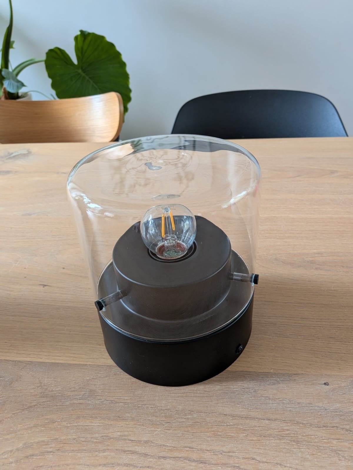Plafondlamp Neal (Karwei), Ophalen of Verzenden, Zo goed als nieuw, Glas, Inclusief lichtbron