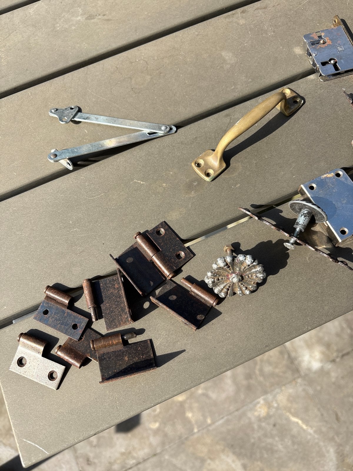 Divers oud hang- en sluitwerk, Ophalen of Verzenden, Gebruikt, Overige materialen, Overige typen