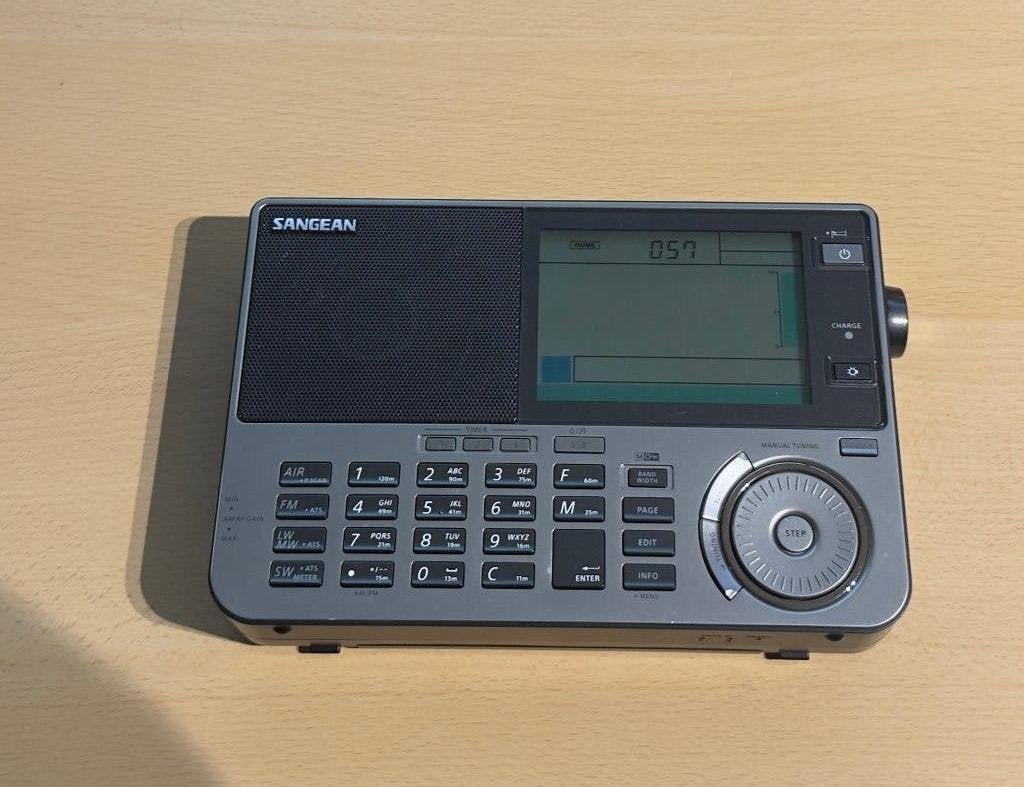 Sangean ATS-909X2 wereldontvanger, Ophalen of Verzenden, Zo goed als nieuw, Wereldontvanger