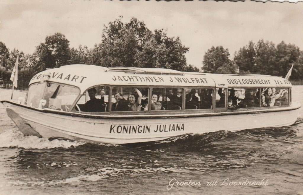 loosdrecht- rondvaartboot, Ophalen of Verzenden, 1940 tot 1960, Noord-Holland