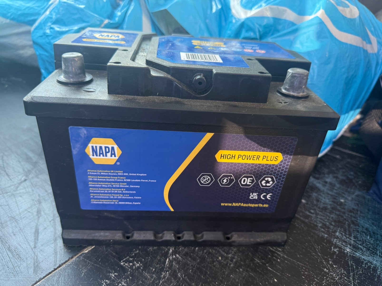 NAPA accu 12V, Auto-onderdelen, Ophalen, Gebruikt