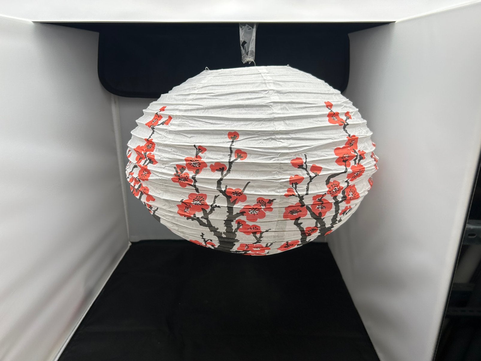 Ronde Japanse Papieren Lampion - Kersenbloesem Sakura Lamp, Ophalen, Zo goed als nieuw