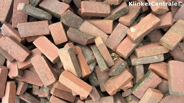 100m2 rood brons gebakken klinkers straatstenen waaltjes 5-d, Bij dit gebruikte product niet te achterhalen, Gebruikt, Verzenden