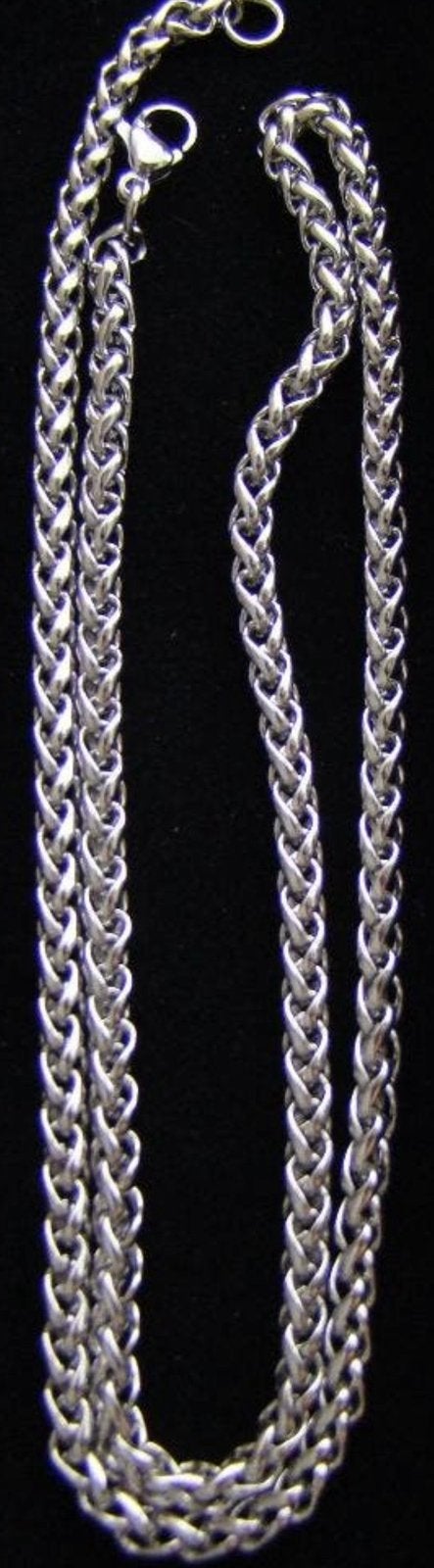 Titanium ketting brede ronde schakel 60 cm - Nieuw, Ophalen of Verzenden, Nieuw, Zilver, Overige materialen