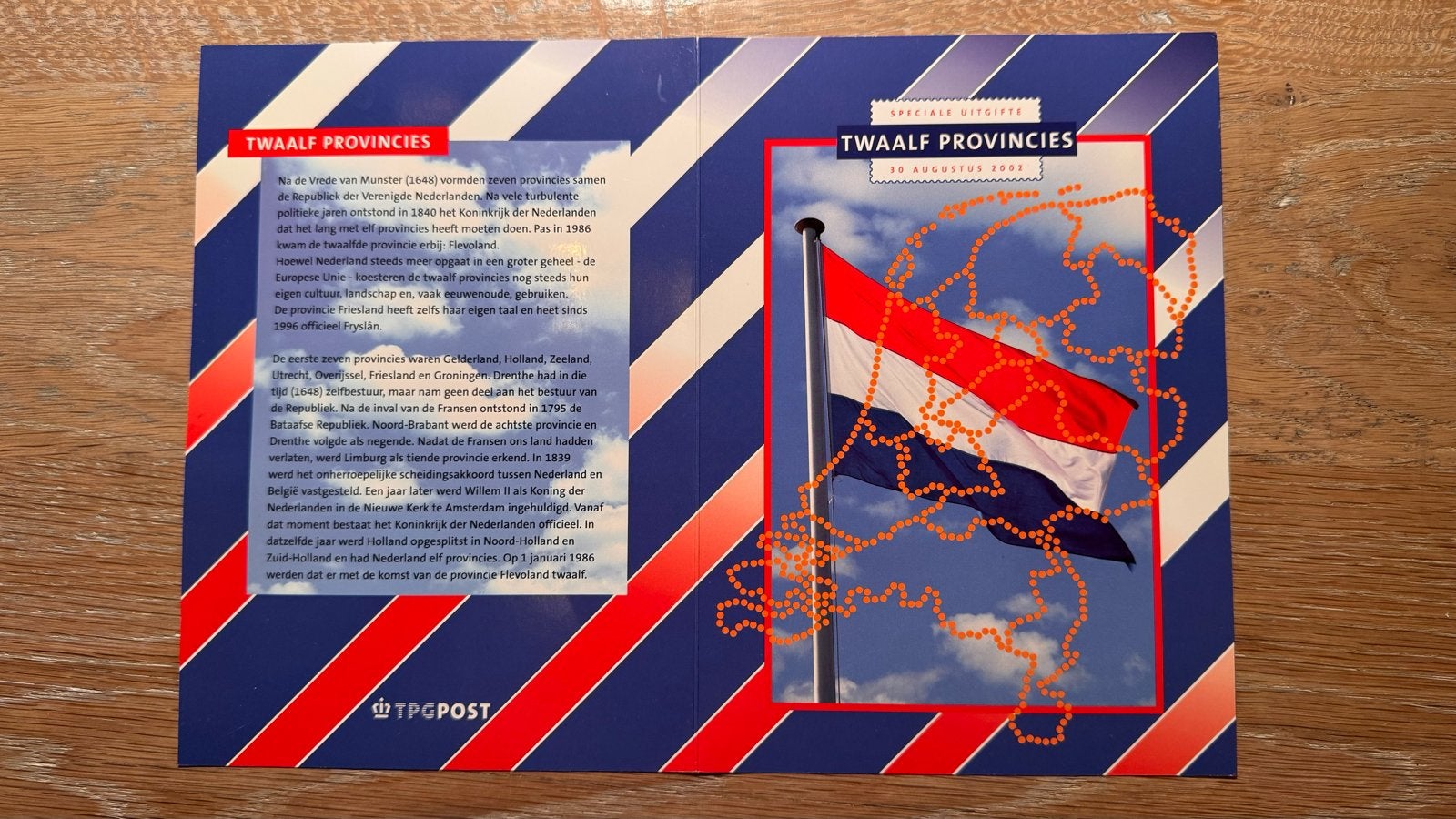 Speciale herdenkingsbladen Twaalf Provincies 2002 - Postfris, Postzegels en Munten, Verzenden, Na 1940, Postfris