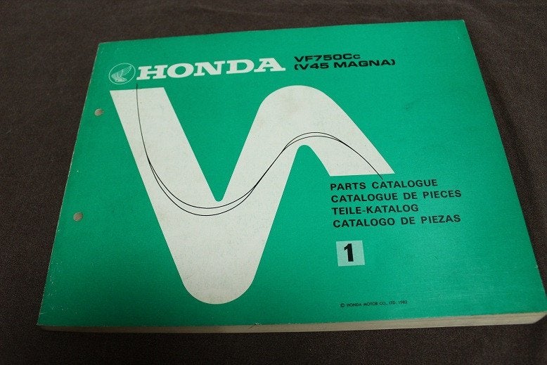 Honda VF750 V45 Magna 1982 motorcycle parts catalogue, Ophalen of Verzenden, Honda