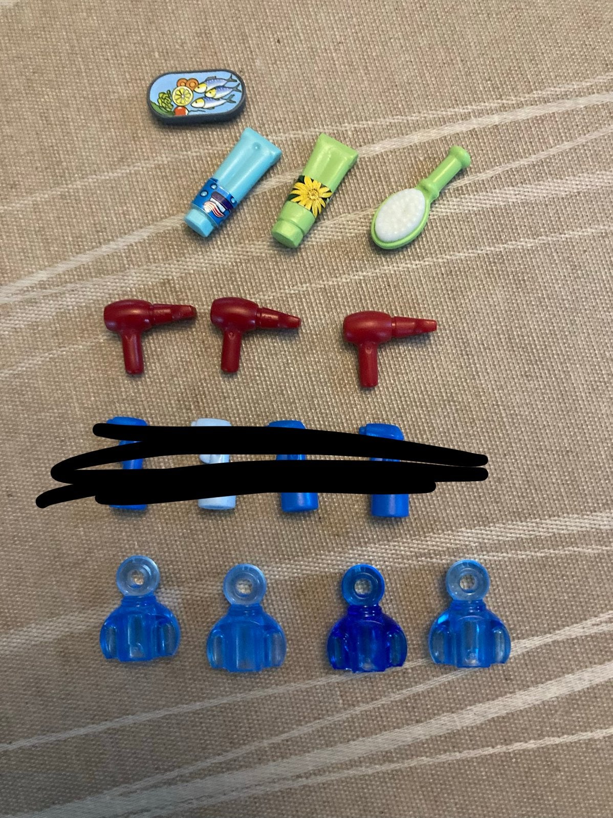 Playmobil borstel, föhn  ed.., Ophalen of Verzenden, Zo goed als nieuw