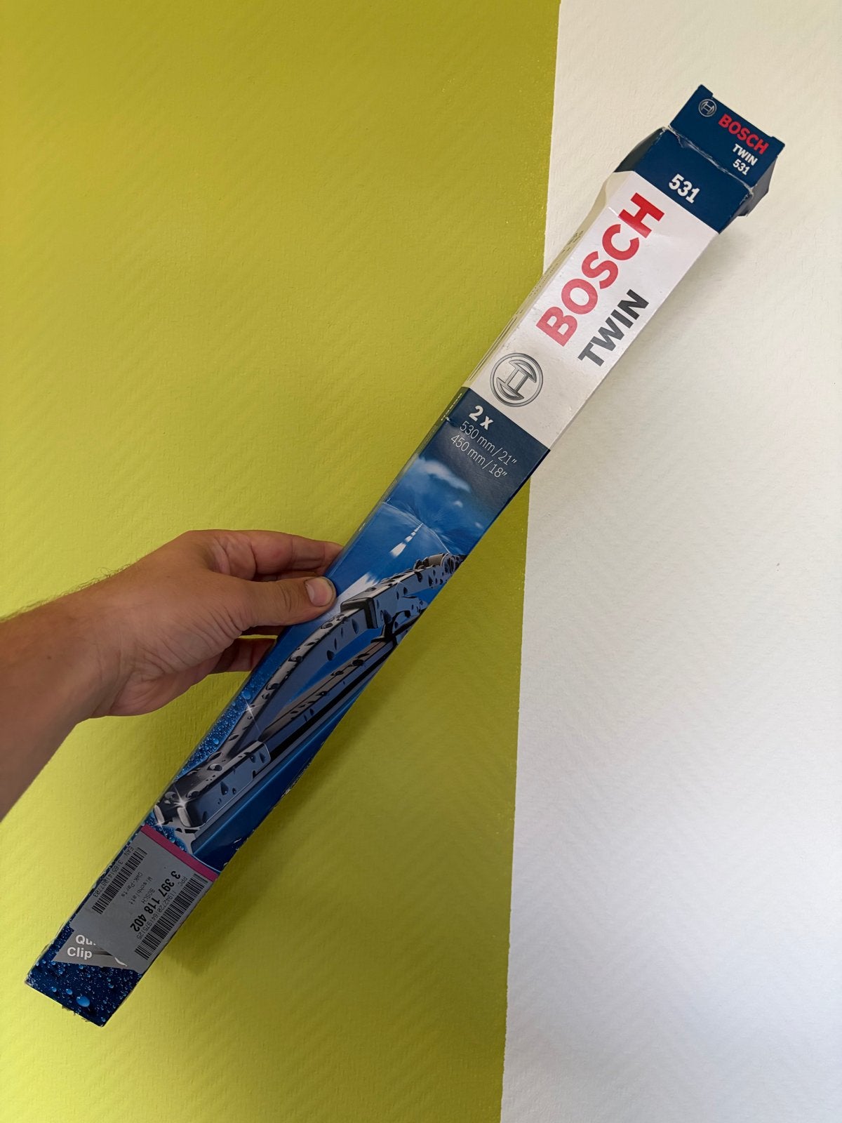 Bosch Twin ruitenwissers 530mm/450mm (doos geopend), Auto-onderdelen, Ophalen, Nieuw