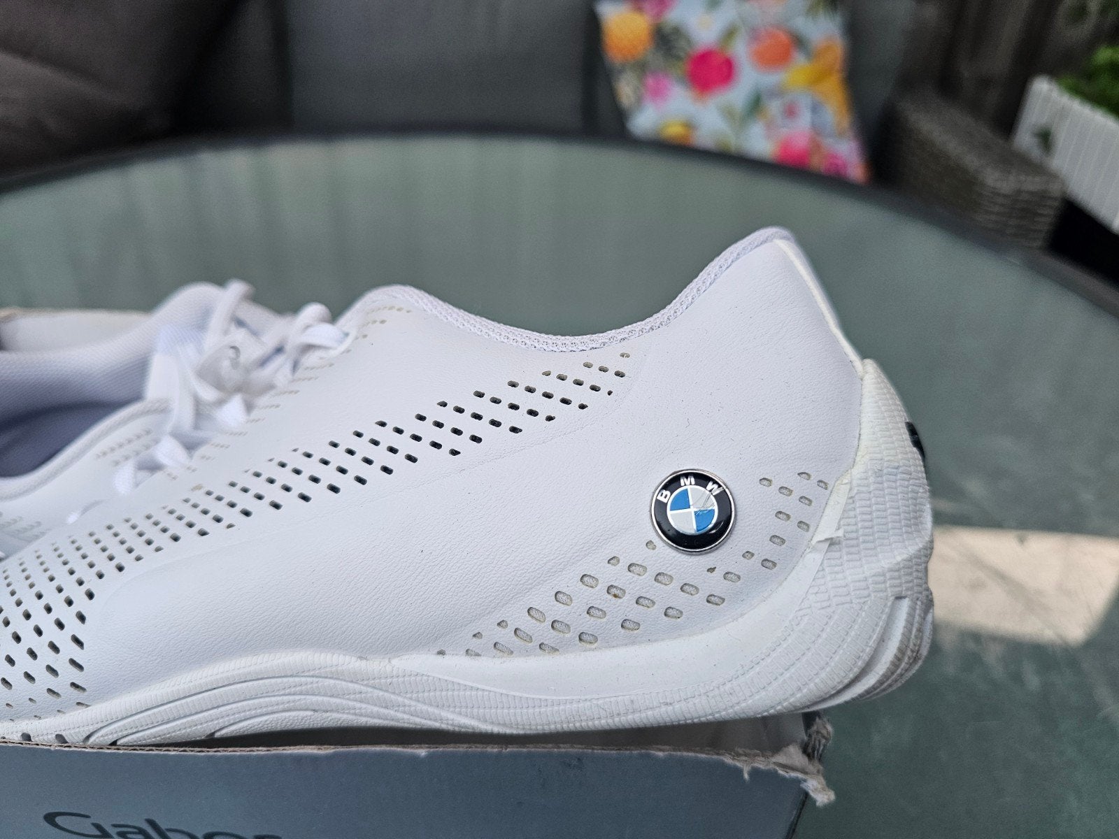 Puma BMW sportschoenen wit maat 44 (valt als 43), Kleding | Heren, Puma, Ophalen of Verzenden, Gedragen, Wit