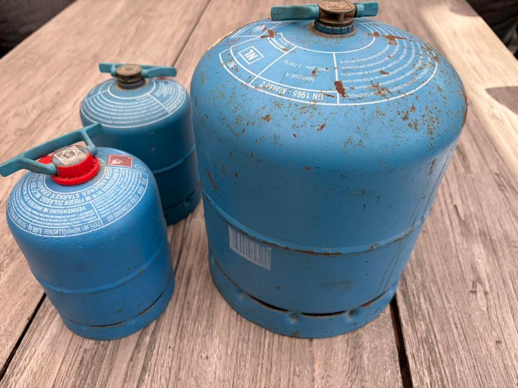 Campingaz gasfles 907 en 901, Caravans en Kamperen, Ophalen, Gebruikt