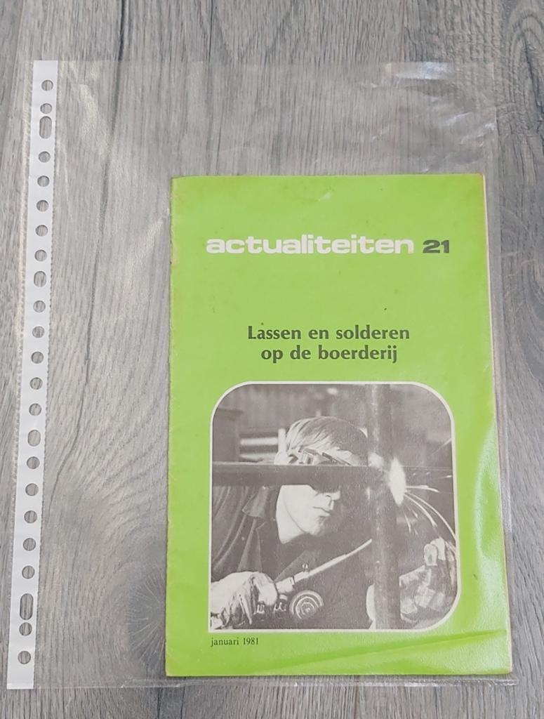 Actualiteiten 21 lassen en solderen op de boerderij folder, Boeken, Ophalen of Verzenden, Zo goed als nieuw, Folder