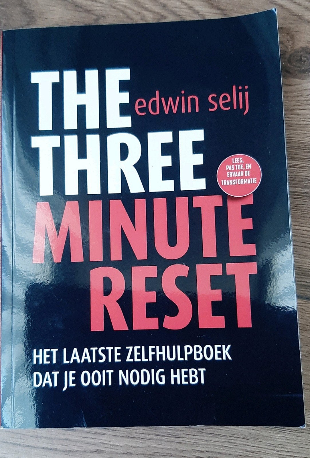 Leesboek: The Three Minute Reset - Zo goed als nieuw, Ophalen of Verzenden, Zo goed als nieuw, Edwin Selij