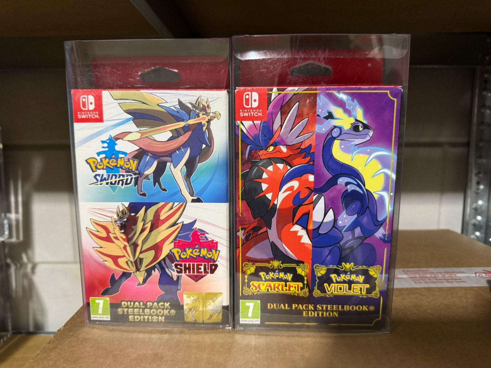 Pokemon Nintendo Switch Sealed Dualpack Steelbook Games, Ophalen of Verzenden, Nieuw, Met 1 controller, Switch Original