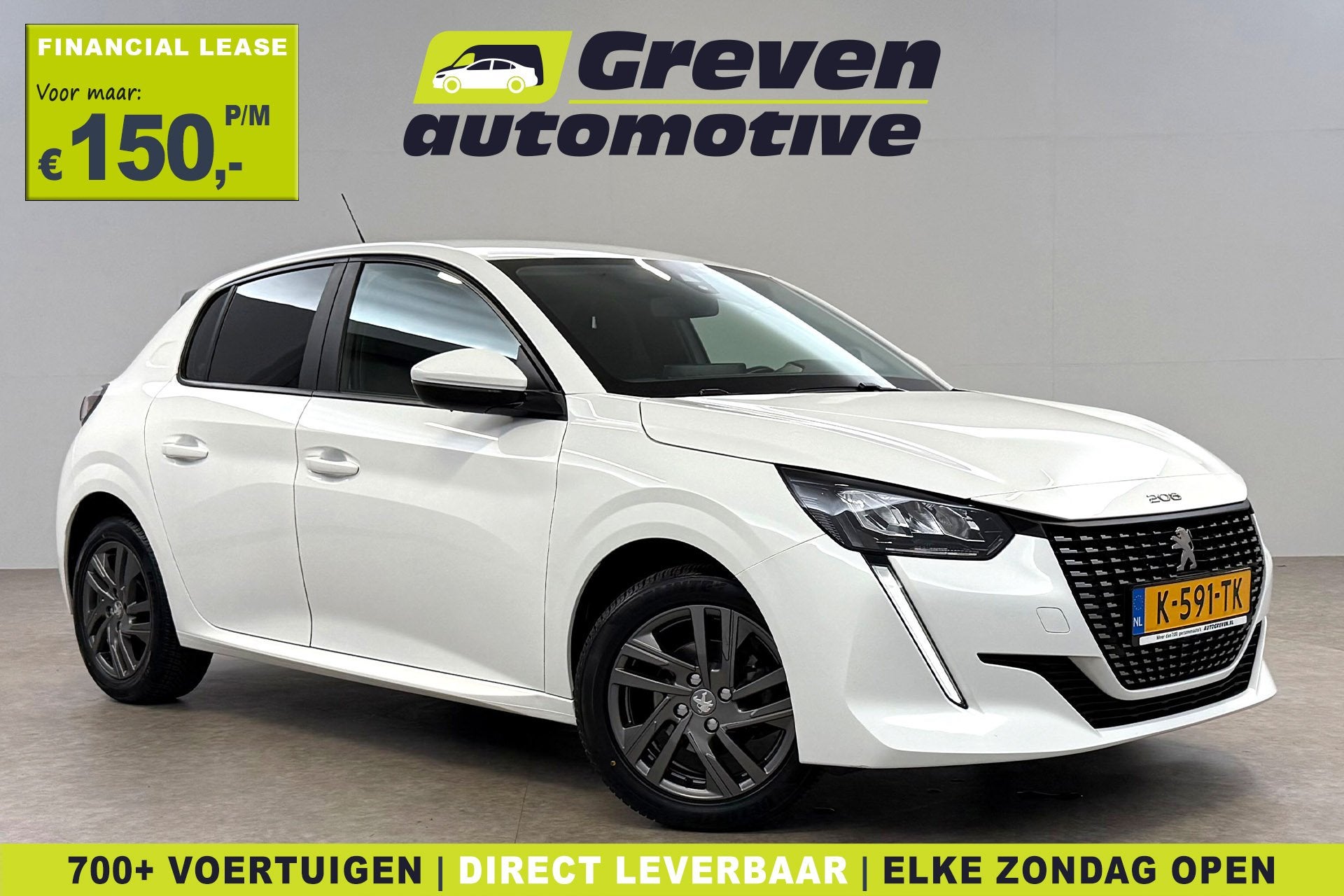 Peugeot 208 1.2 PureTech | Airco | Cruise | Carplay | Parkee, Auto's, Stof, Euro 6, 1199 cc, Wit