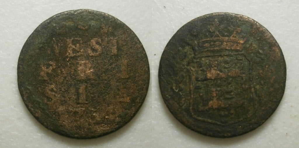 West Friesland Duit  - lees, Postzegels en Munten, Munten | Nederland, Ophalen of Verzenden, Vóór koninkrijk, 1 cent, Losse munt