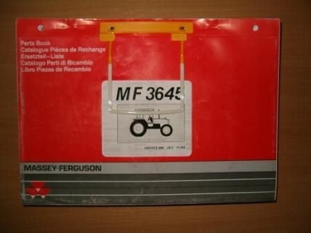 Onderdelenboek MF 3645, Boeken, Ophalen of Verzenden, Gelezen, Tractor en Landbouw