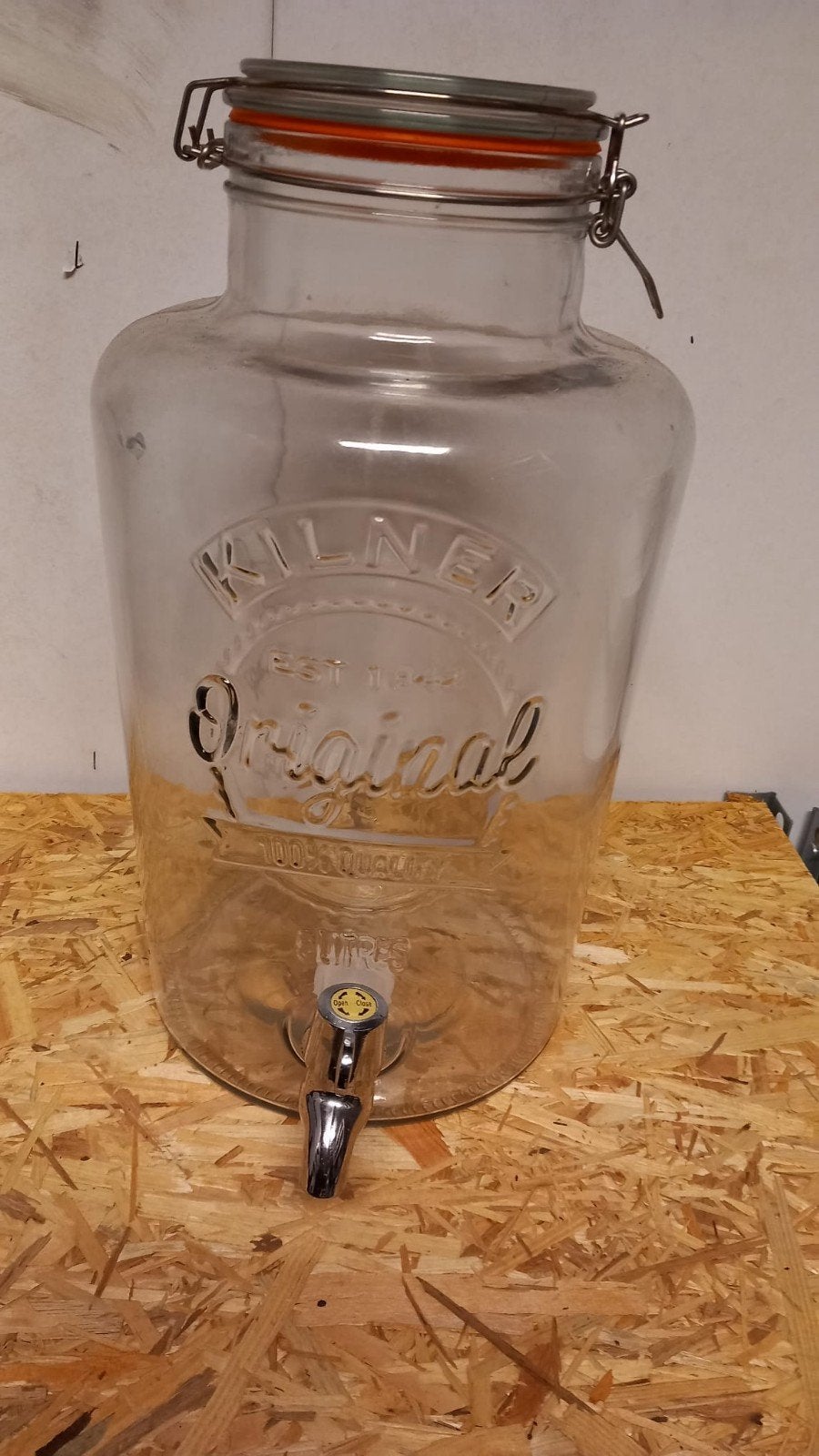 Kilner Drankdispenser - 5 Liter nooit gebruikt -, Ophalen, Zo goed als nieuw, Overige merken, Glas