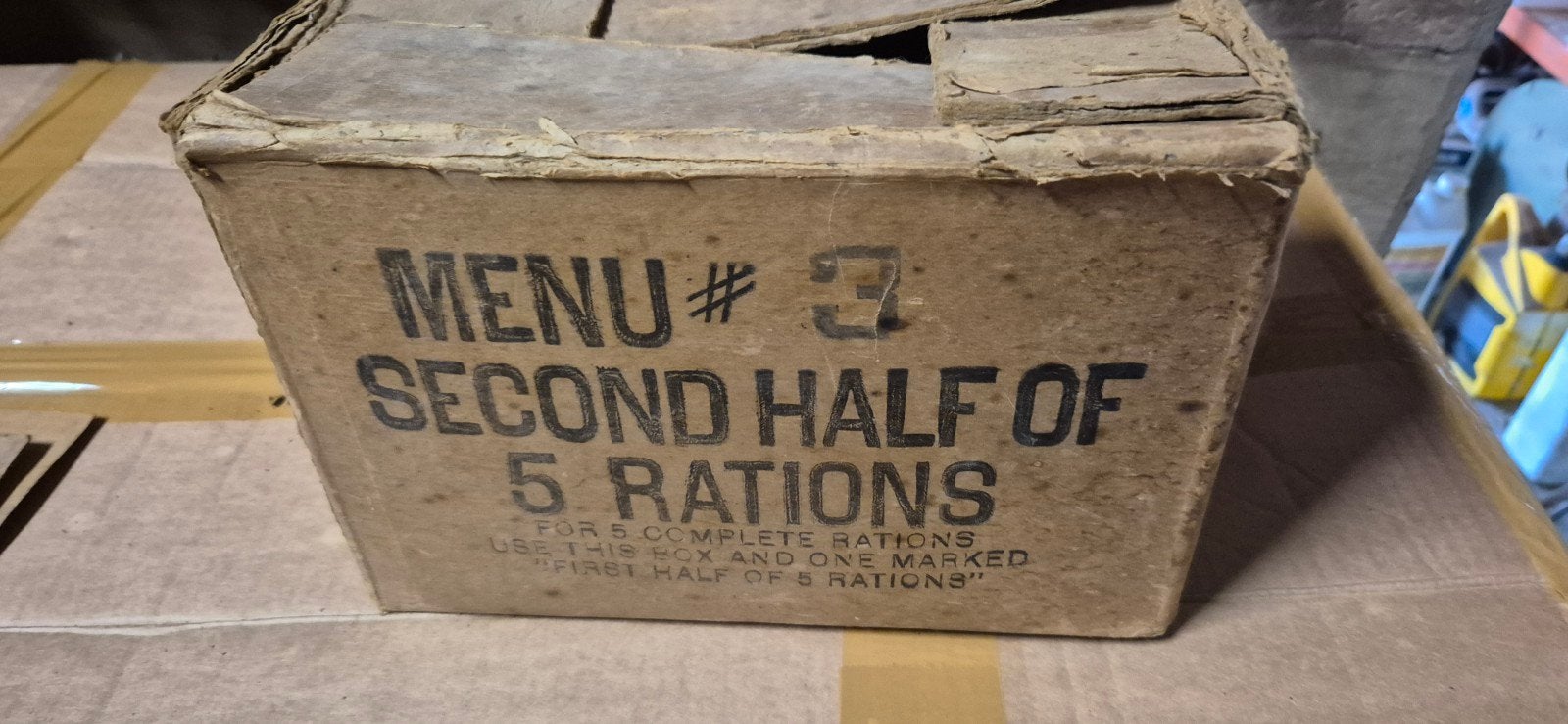 Menu 3 doos, Verzenden, Landmacht, Amerika, Overige typen