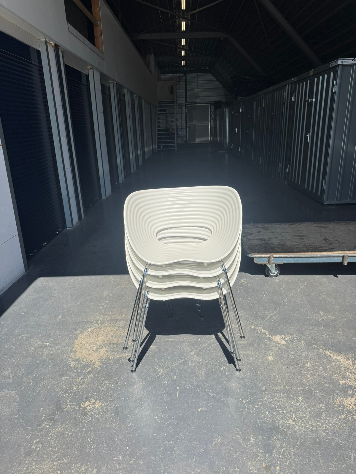 4x Originele Vitra Tom Vac stoelen, Ophalen, Zo goed als nieuw