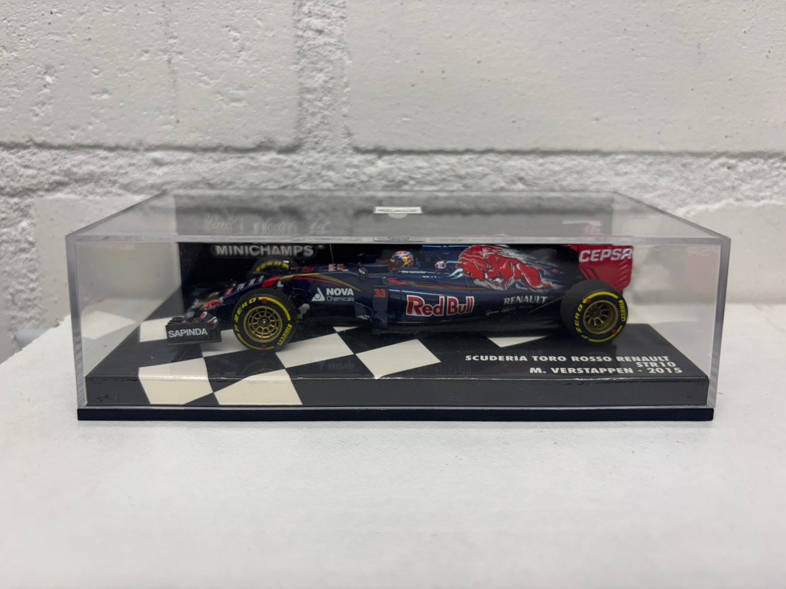 Max verstappen STR10 toro rosso 2015 1:43 model, Ophalen of Verzenden, Zo goed als nieuw, Formule 1