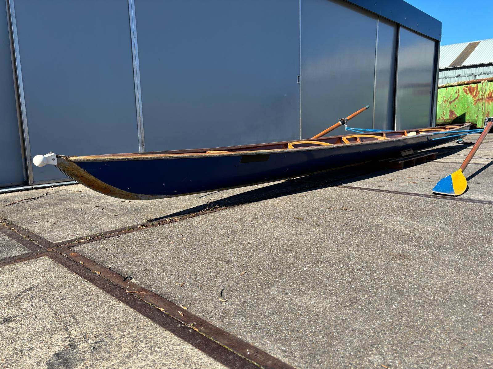 Roeiboot hout C1 Wherry/Skiff, Watersport en Boten, Ophalen, Gebruikt, Wherry, Met roeispanen of peddels