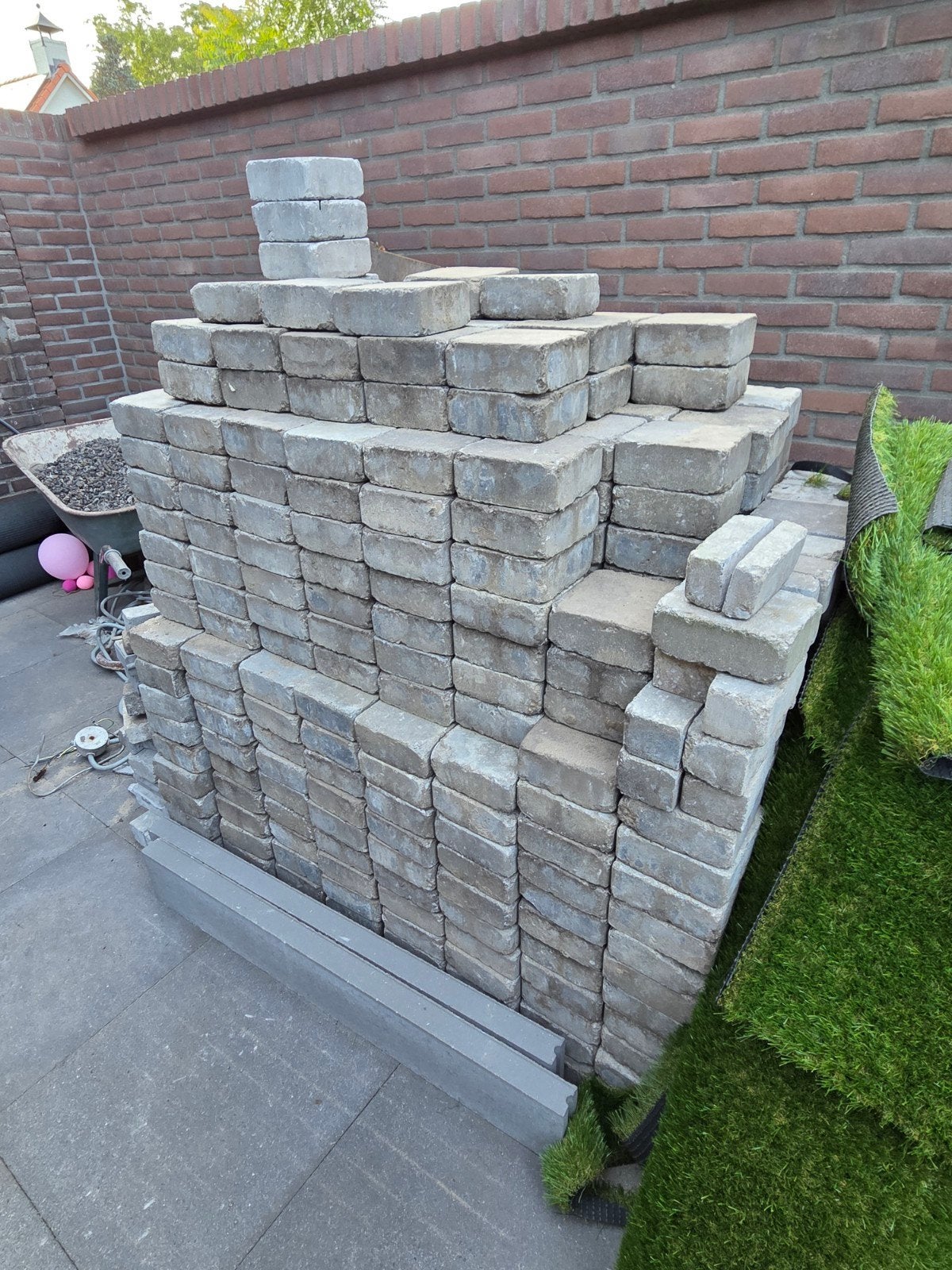 Terras stenen gratis afhalen, Doe-het-zelf en Verbouw, Metselstenen, Ophalen, Bakstenen