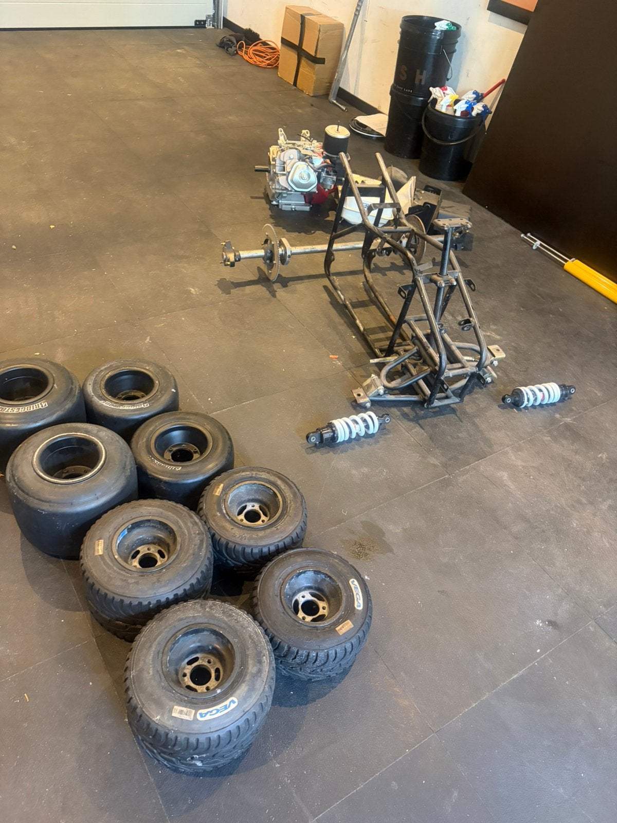 Mini quad 15 pk honda gx390 nieuw project (met framenummer), Fietsen en Brommers, Gebruikt, Overige typen, Schijfrem, Ophalen
