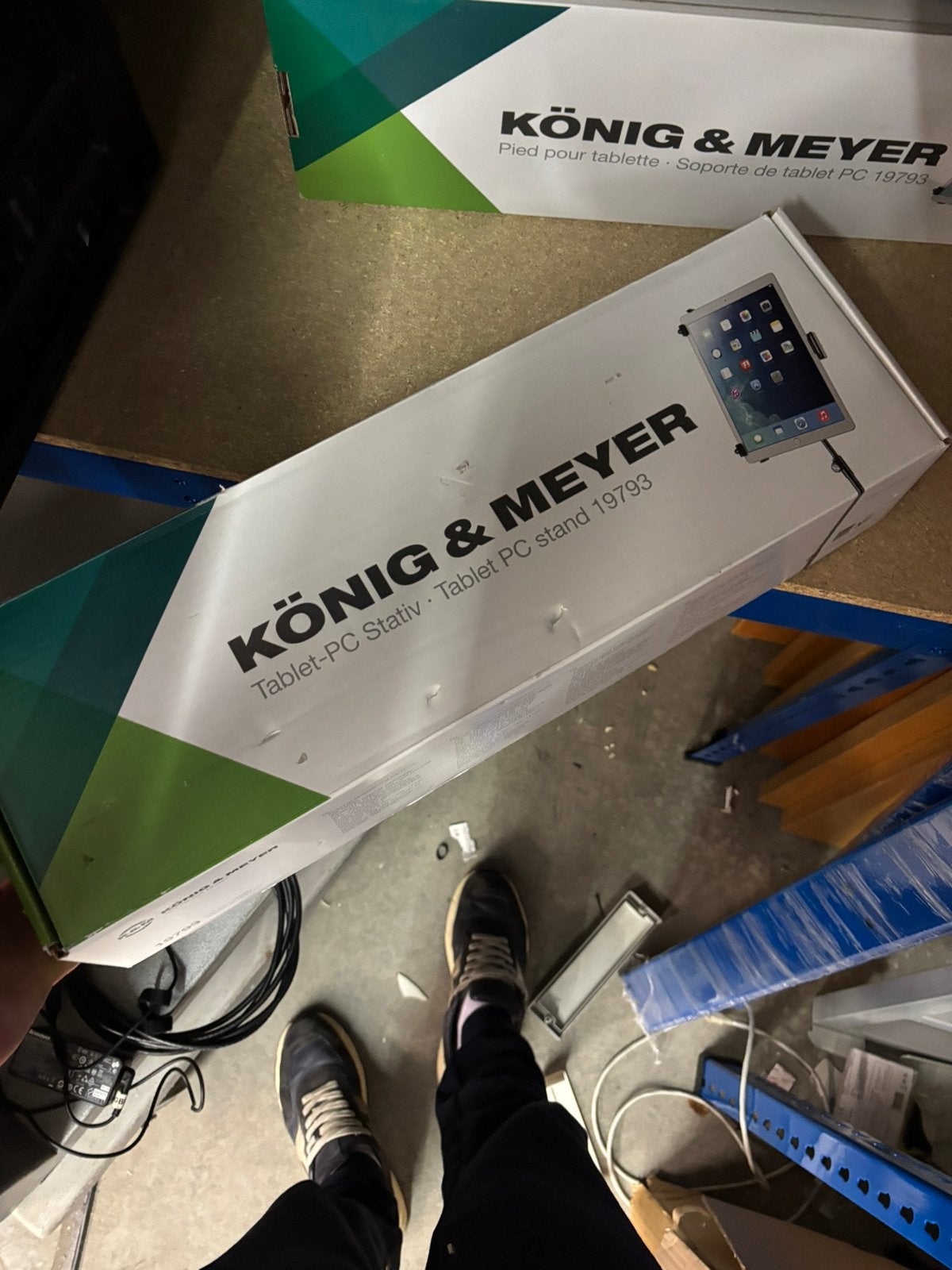 K&M 19793 Standaard iPad/Tablet statief, Ophalen, Zo goed als nieuw, Driepoot