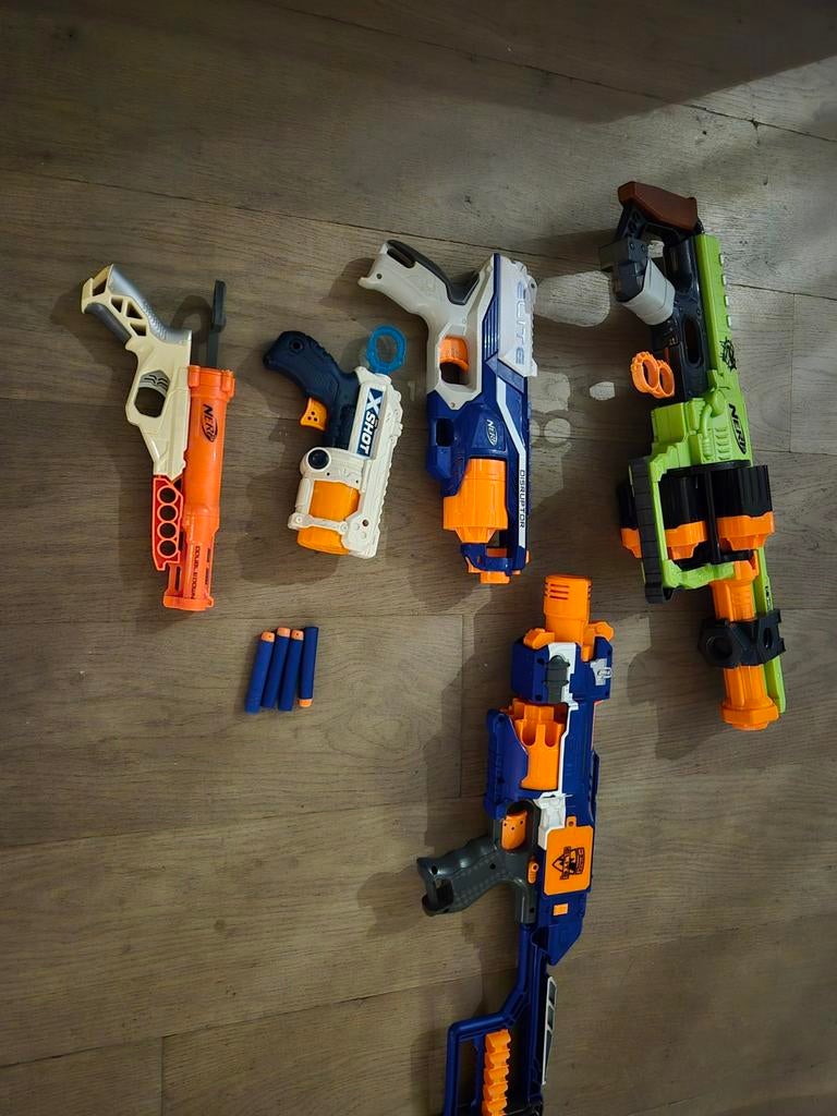 5x Nerf blaster Doominator Disruptor Retaliator, Ophalen, Jongen of Meisje