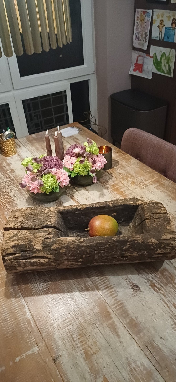 rustieke houten trog, Ophalen, Rechthoekig, 50 tot 100 cm