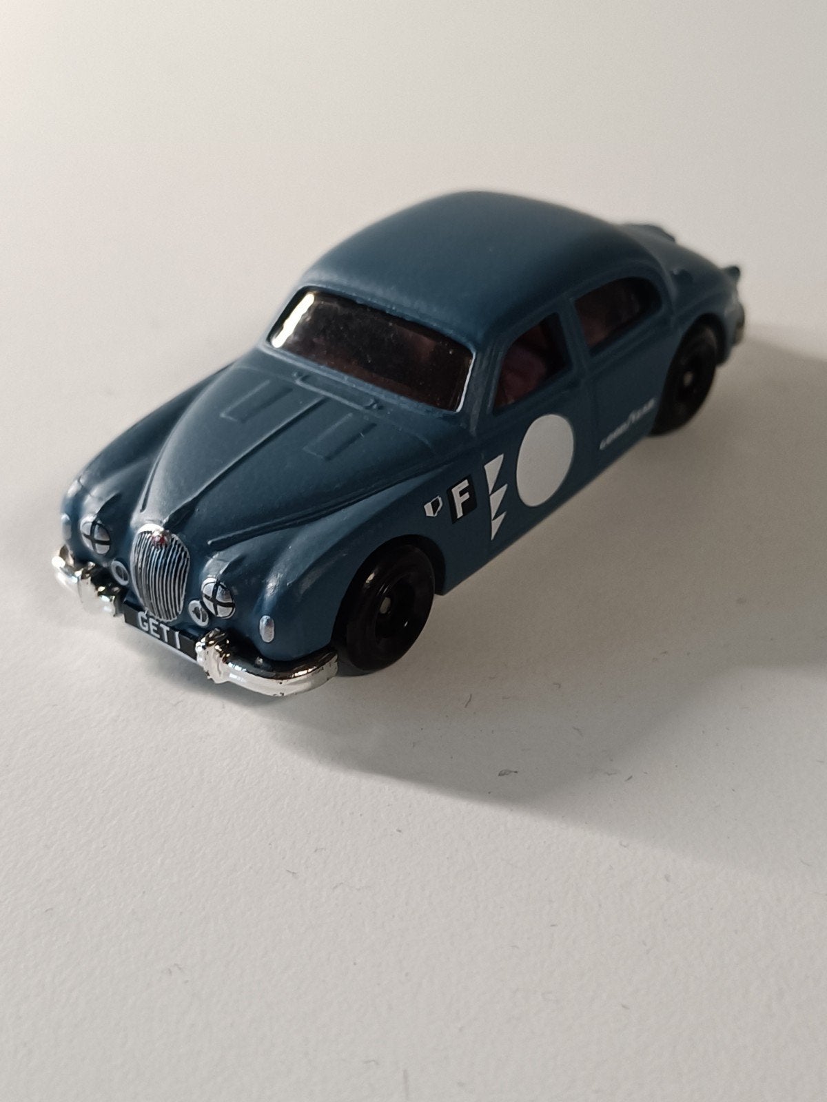 Hot Wheels Jaguar MK1 - Blauw - Zo goed als nieuw, Ophalen of Verzenden, Zo goed als nieuw, Auto