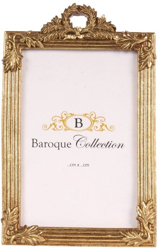 Barokke Fotolijst Goud - 10x15 cm - Resin, Kunststof, Baroque Collection, Met sierrand, Onbekend